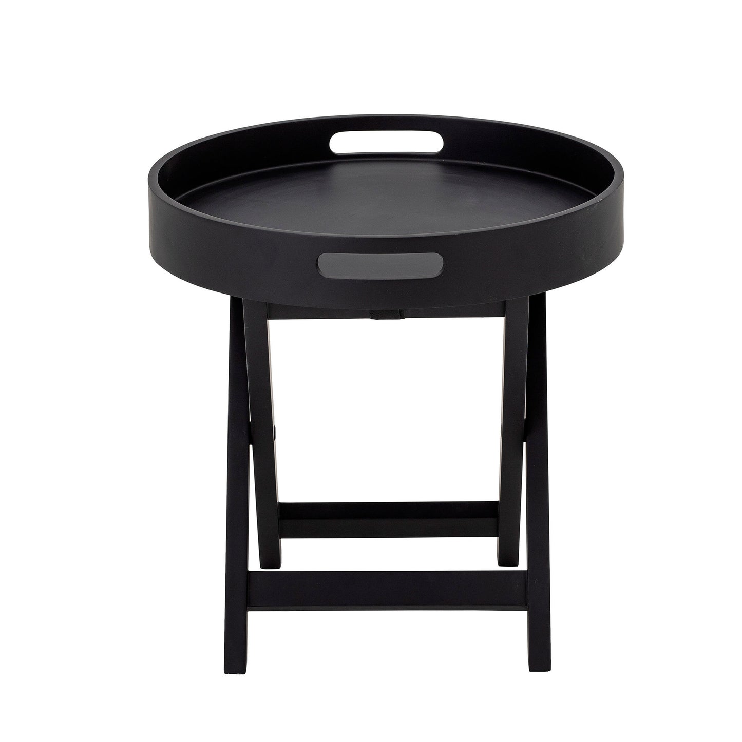 Bloomingville Freya Tablett-Tisch, Schwarz, Gummibaumholz