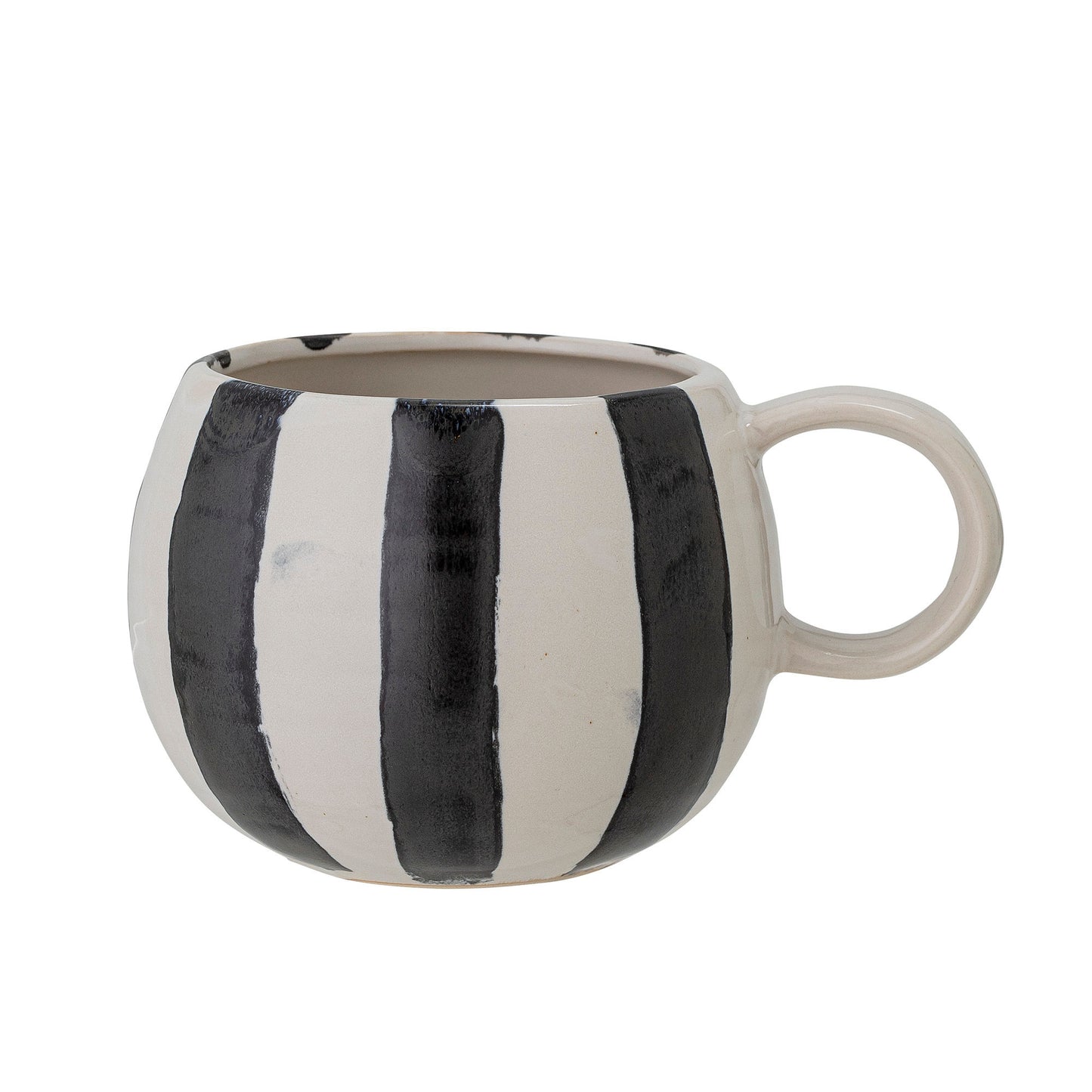 Bloomingville Serina Becher, Schwarz, Steingut