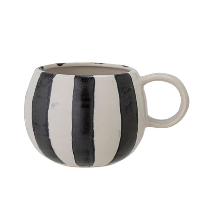 Bloomingville Serina Becher, Schwarz, Steingut