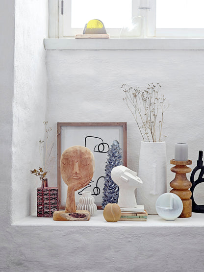 Bloomingville Berican Deko-Vase, Weiß, Terrakotta