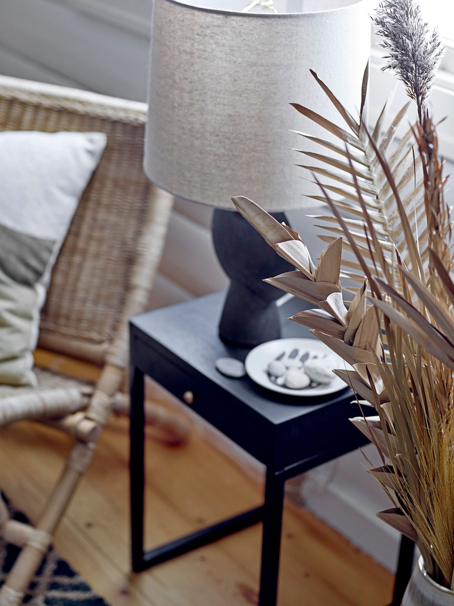 Bloomingville Sergio Tischlampe, Braun, Steingut