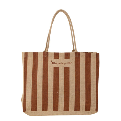 Bloomingville Bergamo Einkaufstasche, Braun, Jute