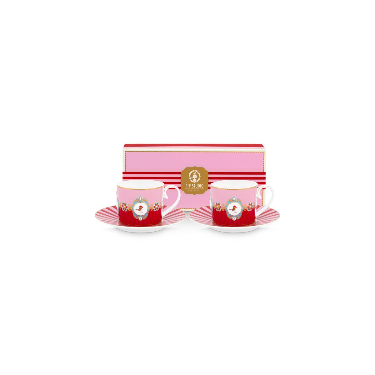 Set/2 - Tassen mit Untertassen von Pip Studio