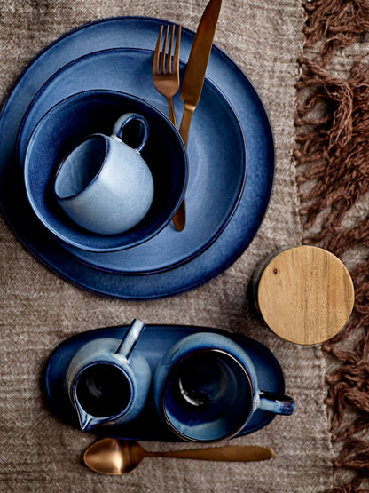 Bloomingville Sandrine Tasse, Blue, Steingut