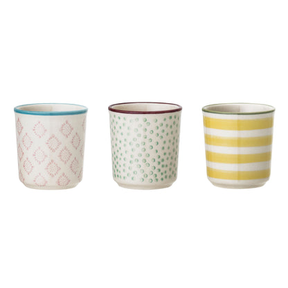 Bloomingville Patrizia Eierbecher, Bunt, Steingut