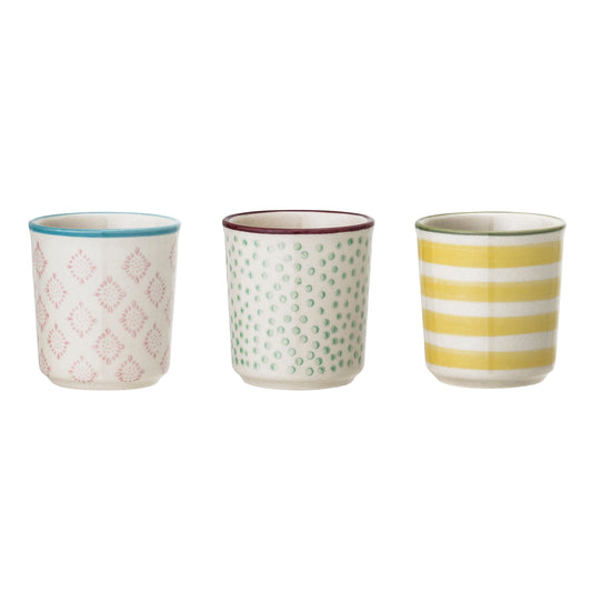 Bloomingville Patrizia Eierbecher, Bunt, Steingut