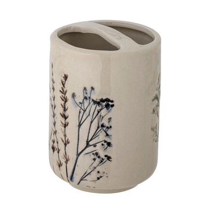Bloomingville Bea Seifenspender-Set, Natur, Steingut