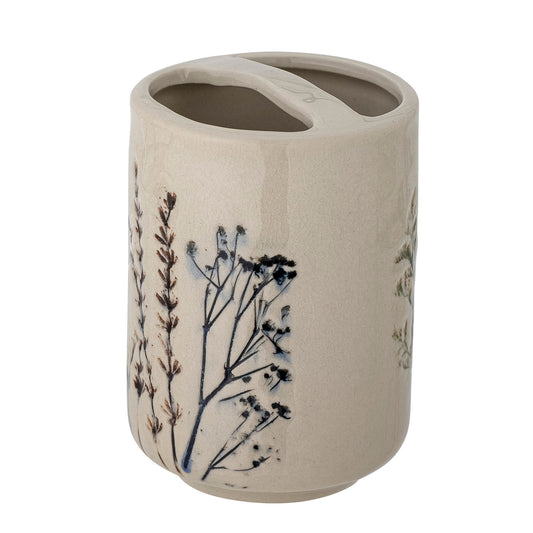 Bloomingville Bea Seifenspender-Set, Natur, Steingut