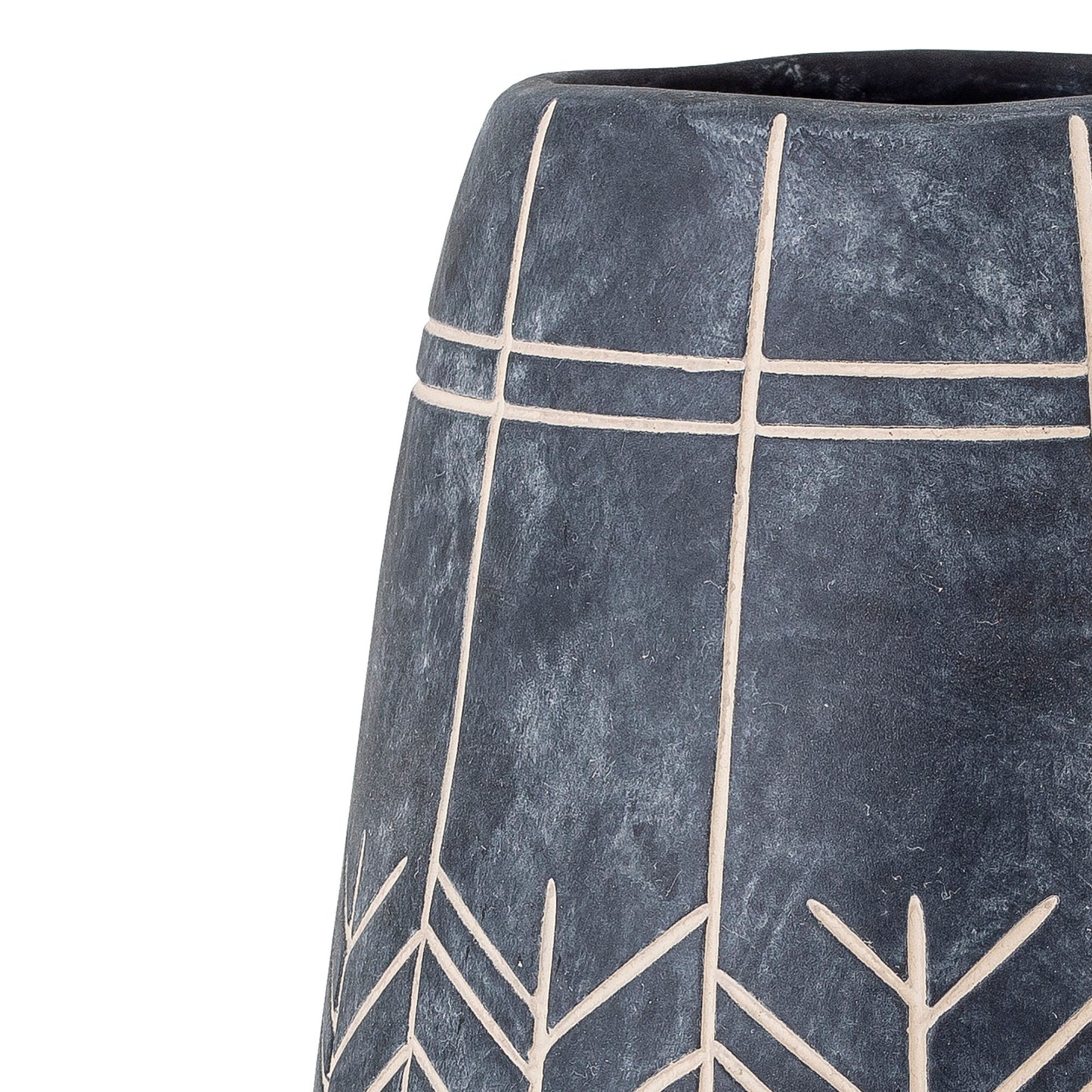Bloomingville Mahi Deko-Vase, Schwarz, Keramik