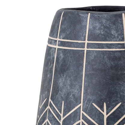 Bloomingville Mahi Deko-Vase, Schwarz, Keramik