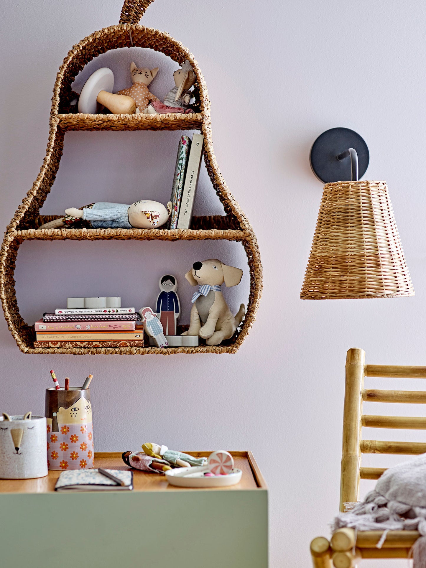 Bloomingville MINI Wilton Spielset, Familie, Braun, MDF