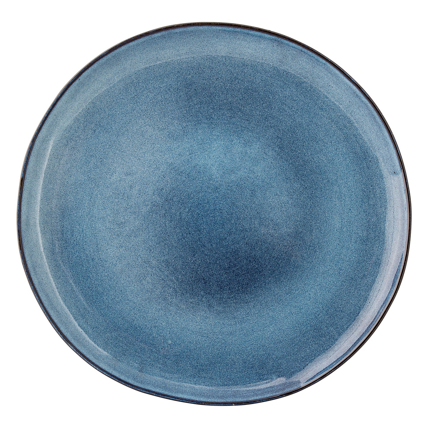 Bloomingville Sandrine Teller, Blue, Steingut