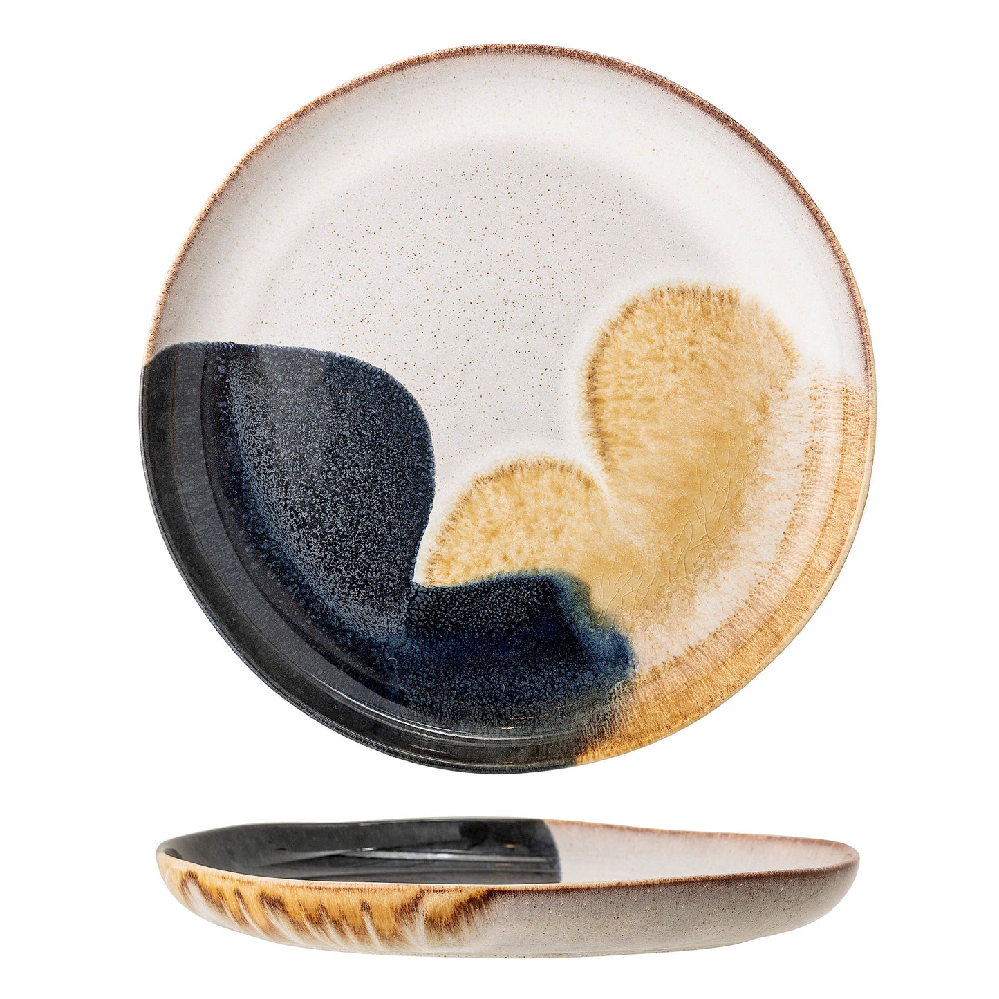 Bloomingville Jules Servierplatte, Blau, Steingut