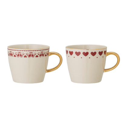 Bloomingville Jolly Becher, Bunt, Steingut