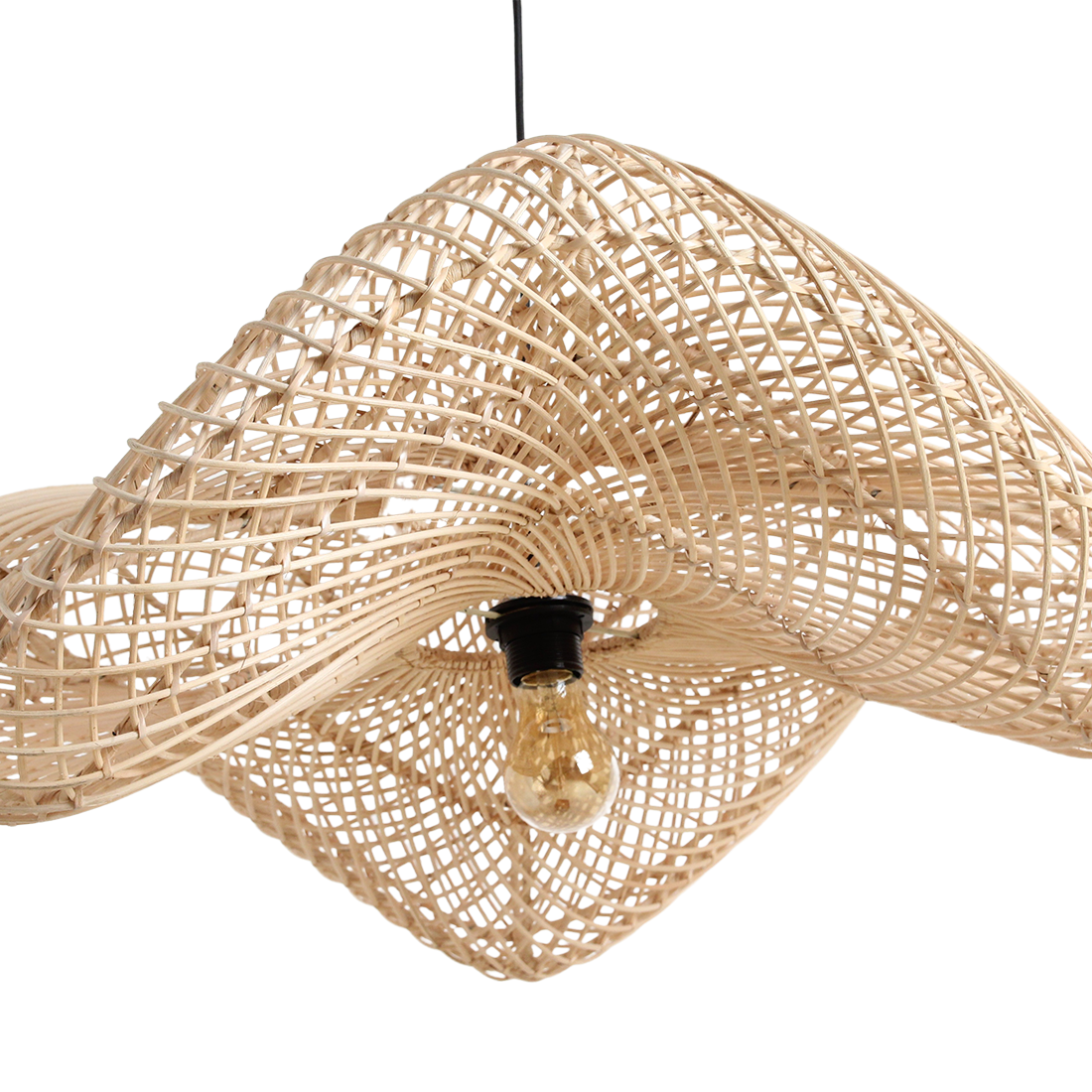 Wellenlampe natur L