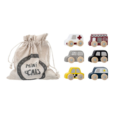 Bloomingville MINI Avin Spielzeugauto, Bunt, FSC®100%, MDF