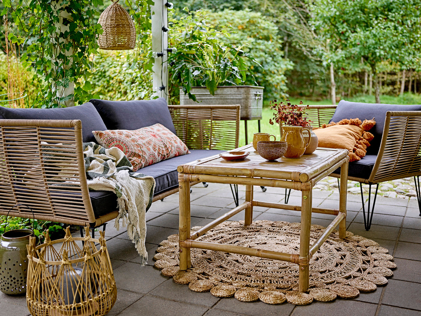 Bloomingville Sole Couchtisch, Natur, Bambus