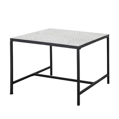 Bloomingville Niah Couchtisch, Weiß, Stein