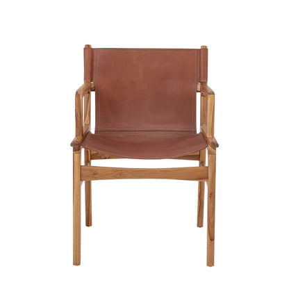 Bloomingville Ollie Loungesessel, Braun, Leder
