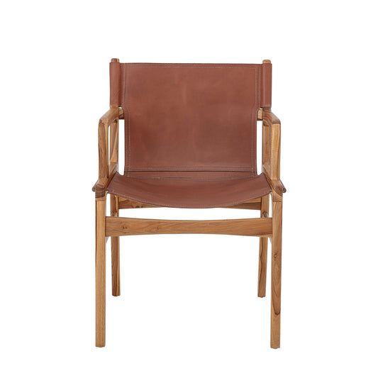 Bloomingville Ollie Loungesessel, Braun, Leder