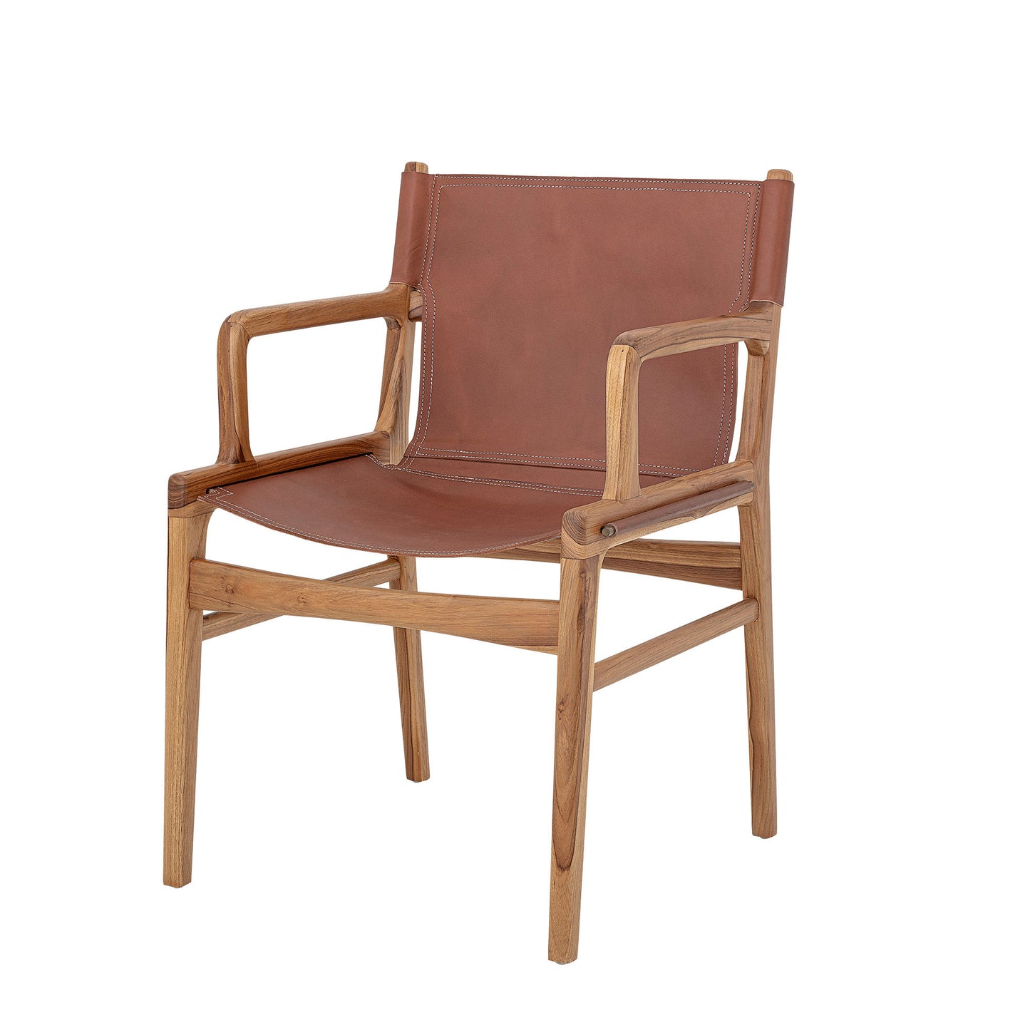 Bloomingville Ollie Loungesessel, Braun, Leder