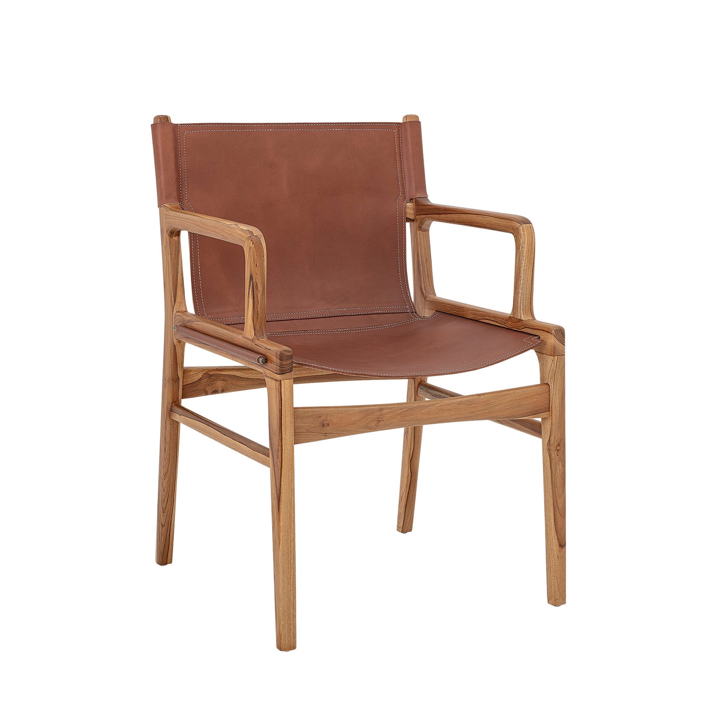 Bloomingville Ollie Loungesessel, Braun, Leder