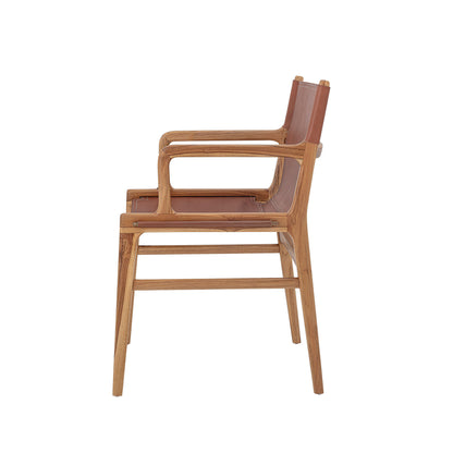 Bloomingville Ollie Loungesessel, Braun, Leder