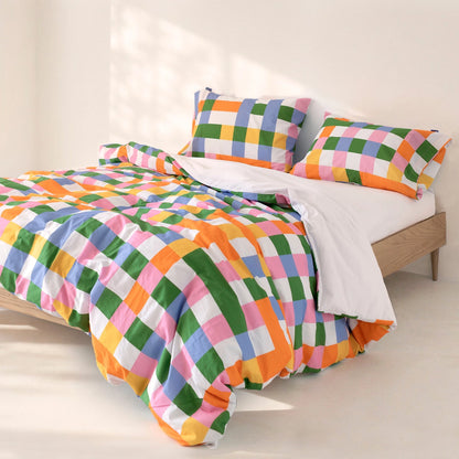 HAPPY FRIDAY Arcade Pop farbiger Bettbezug: 140x200 cm, 155x220cm OEKO-TEX®