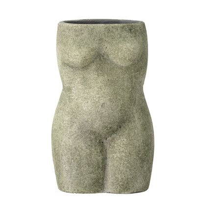 Bloomingville Emeli Deko-Vase, Grün, Terrakotta