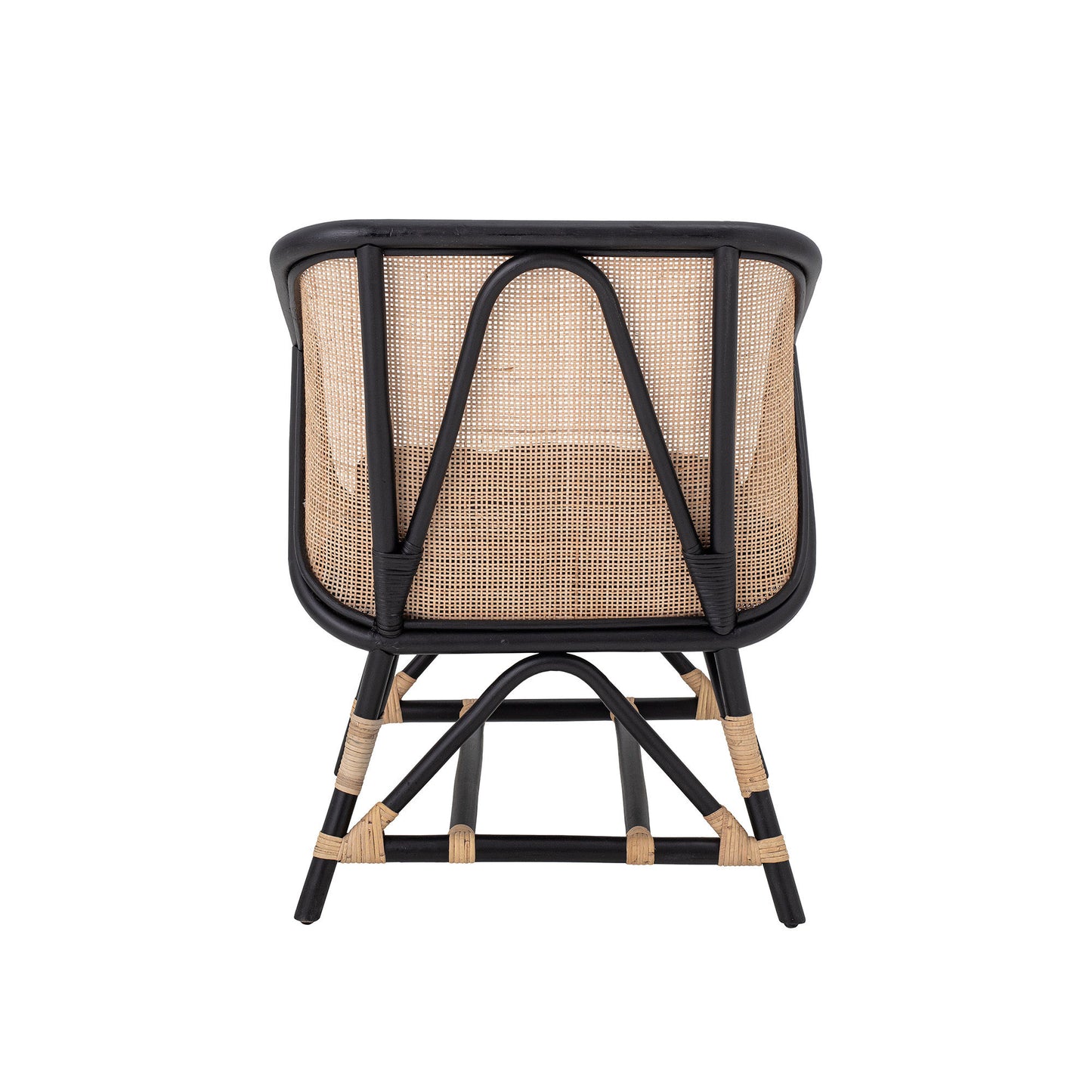 Bloomingville Loue Loungesessel, Schwarz, Rattan