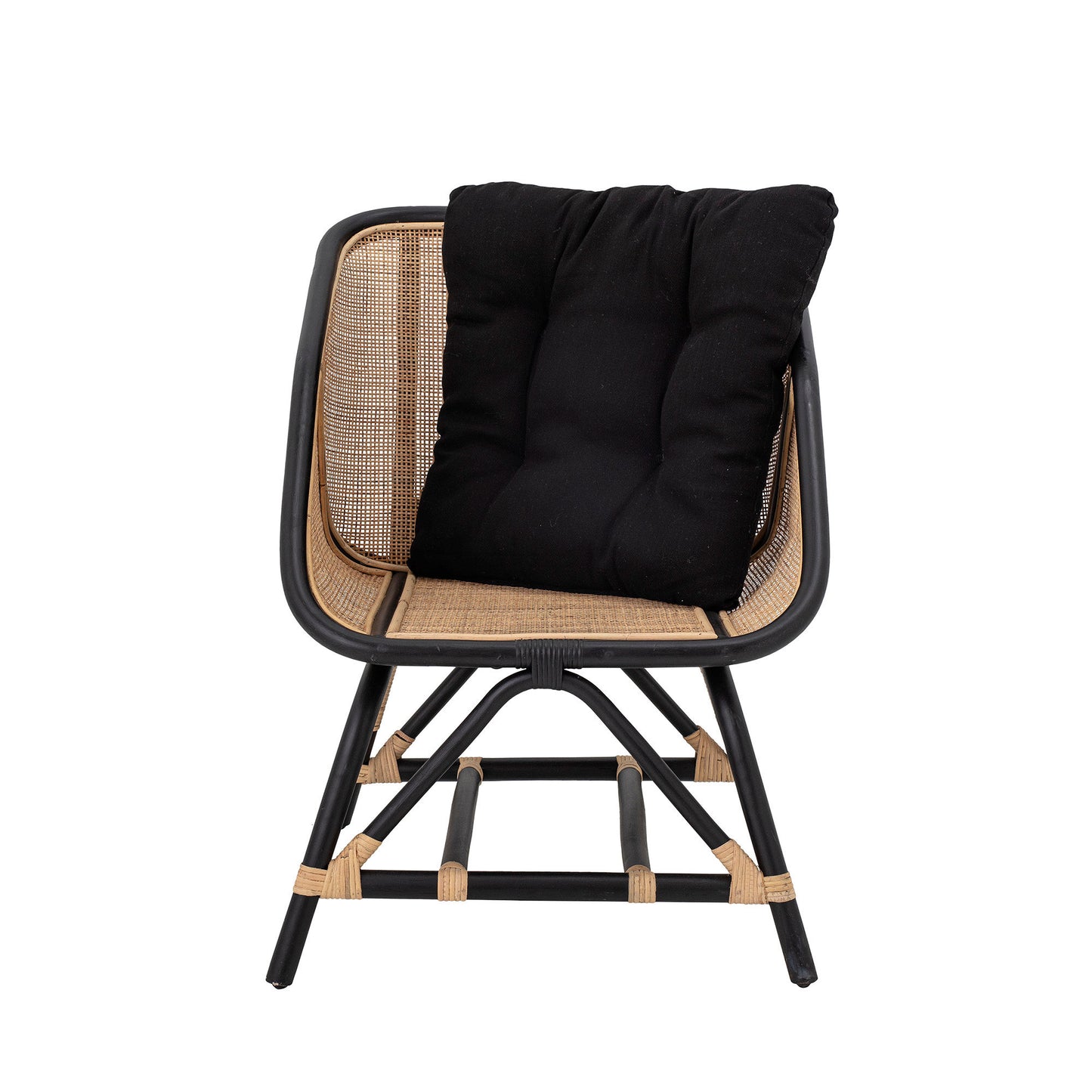 Bloomingville Loue Loungesessel, Schwarz, Rattan