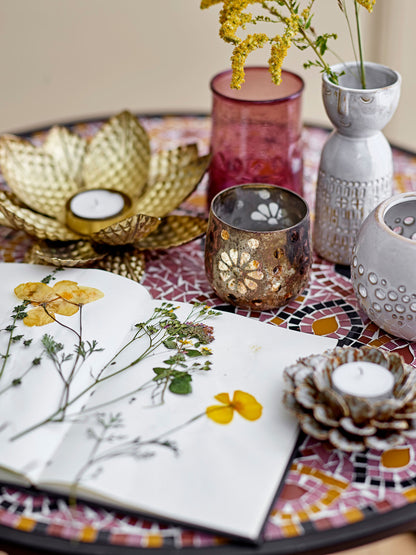 Bloomingville Embla Vase, Weiß, Steingut