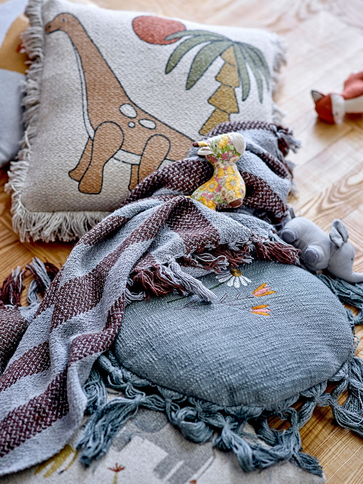 Bloomingville MINI Neah Teppich, Bunt, Baumwolle