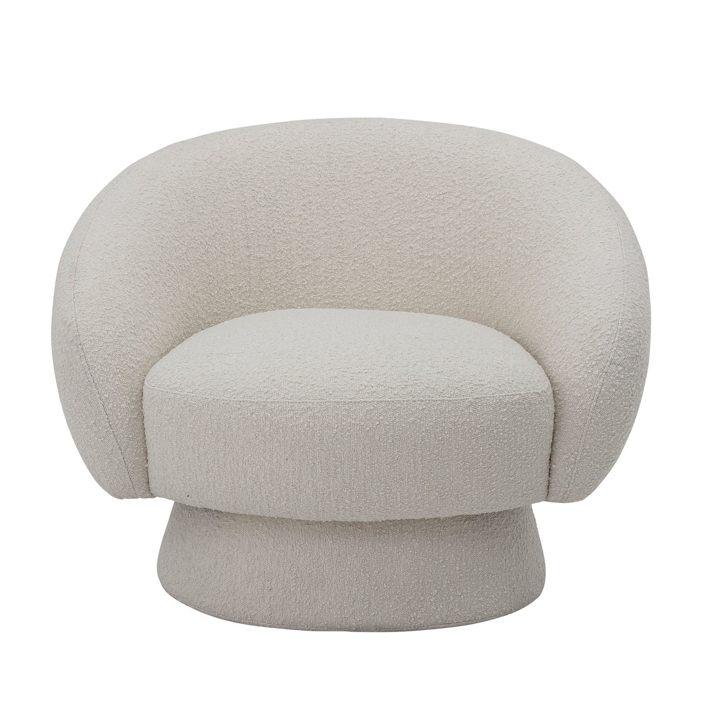 Bloomingville Ted Loungesessel, Weiß, Polyester