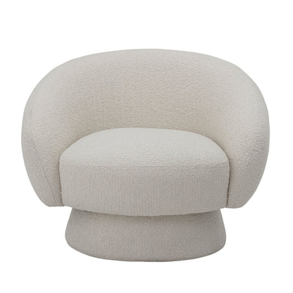 Bloomingville Ted Loungesessel, Weiß, Polyester