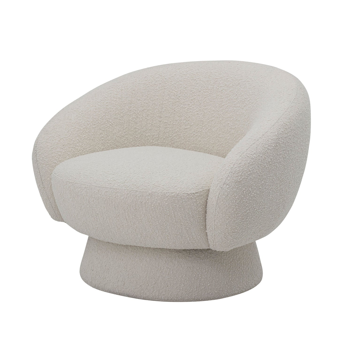 Bloomingville Ted Loungesessel, Weiß, Polyester