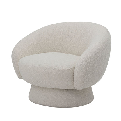 Bloomingville Ted Loungesessel, Weiß, Polyester