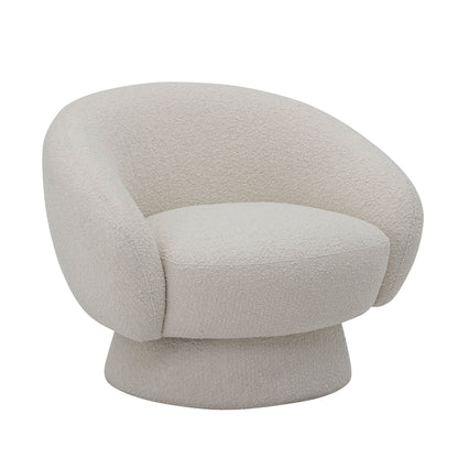 Bloomingville Ted Loungesessel, Weiß, Polyester
