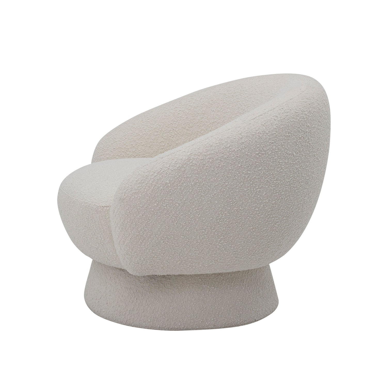 Bloomingville Ted Loungesessel, Weiß, Polyester