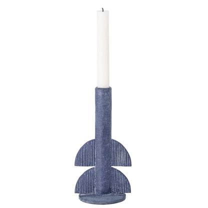 Bloomingville Bess Kerzenhalter, Blue, Polyresin