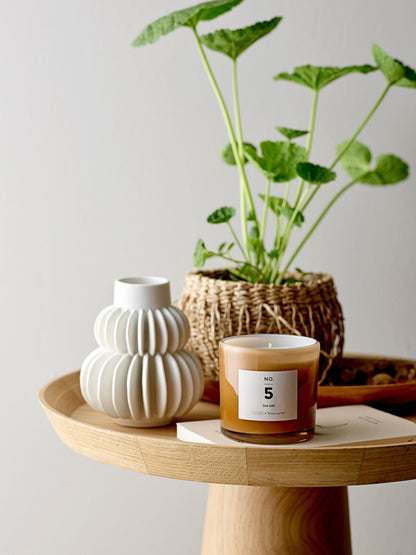 Bloomingville Halfdan Vase, Weiß, Steingut