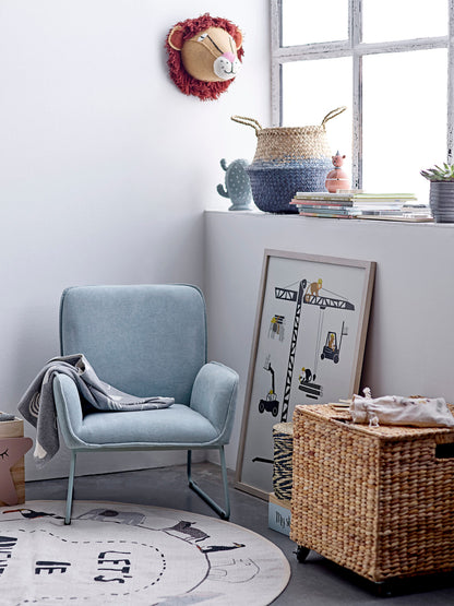 Bloomingville MINI Leopold Teppich, Bunt, Baumwolle