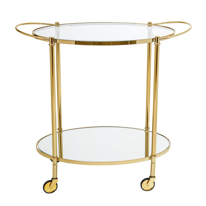 Bloomingville Fine Stehtisch, Gold, Glas