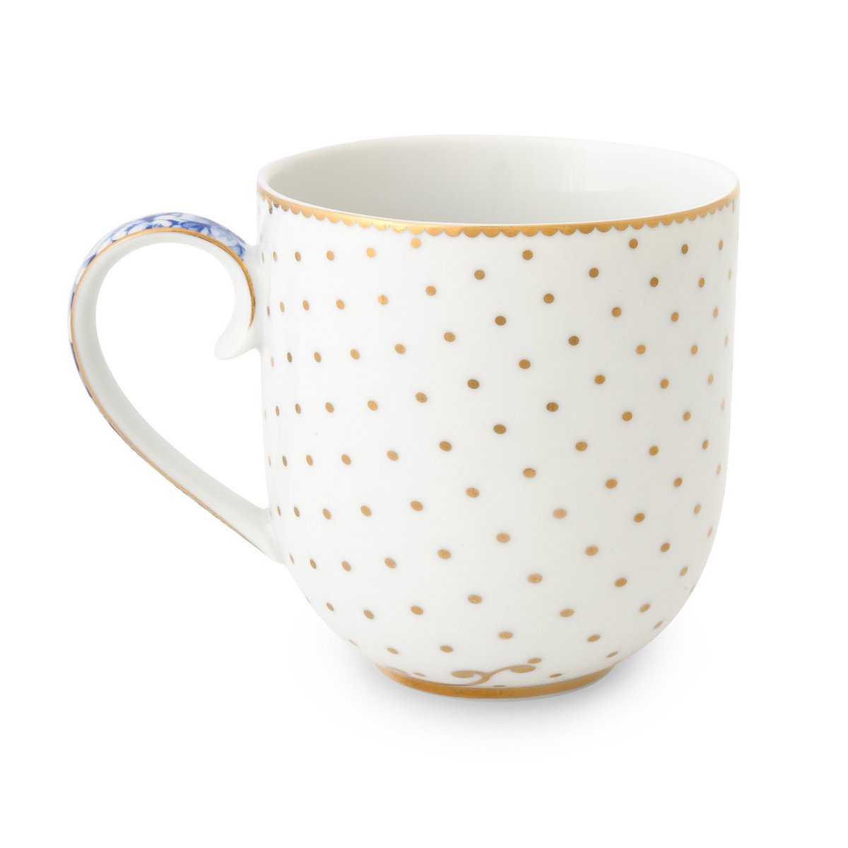 Set/2 Mugs Small Royal White