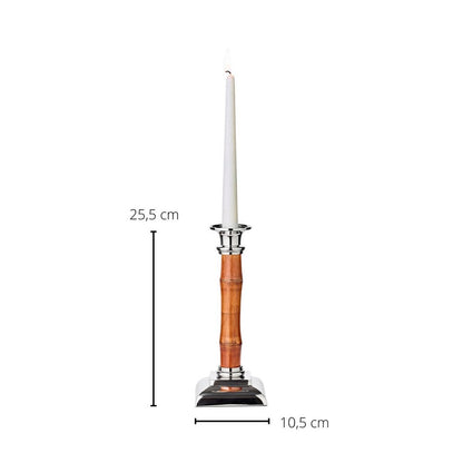 Leuchter Holm Bambus H 24 cm