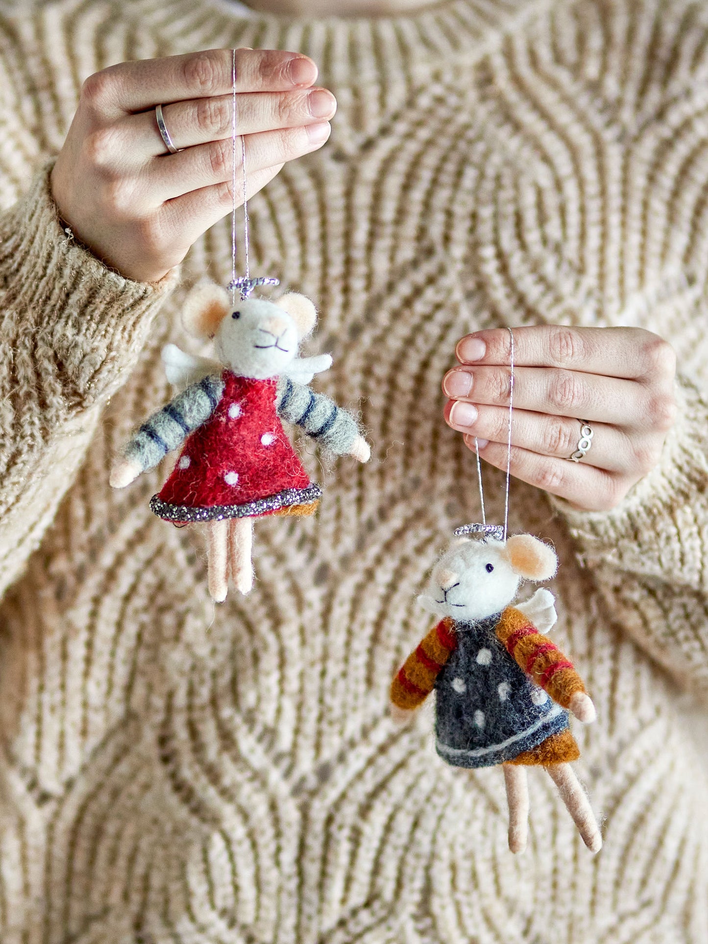 Bloomingville Peo Ornament, Bunt, Wolle