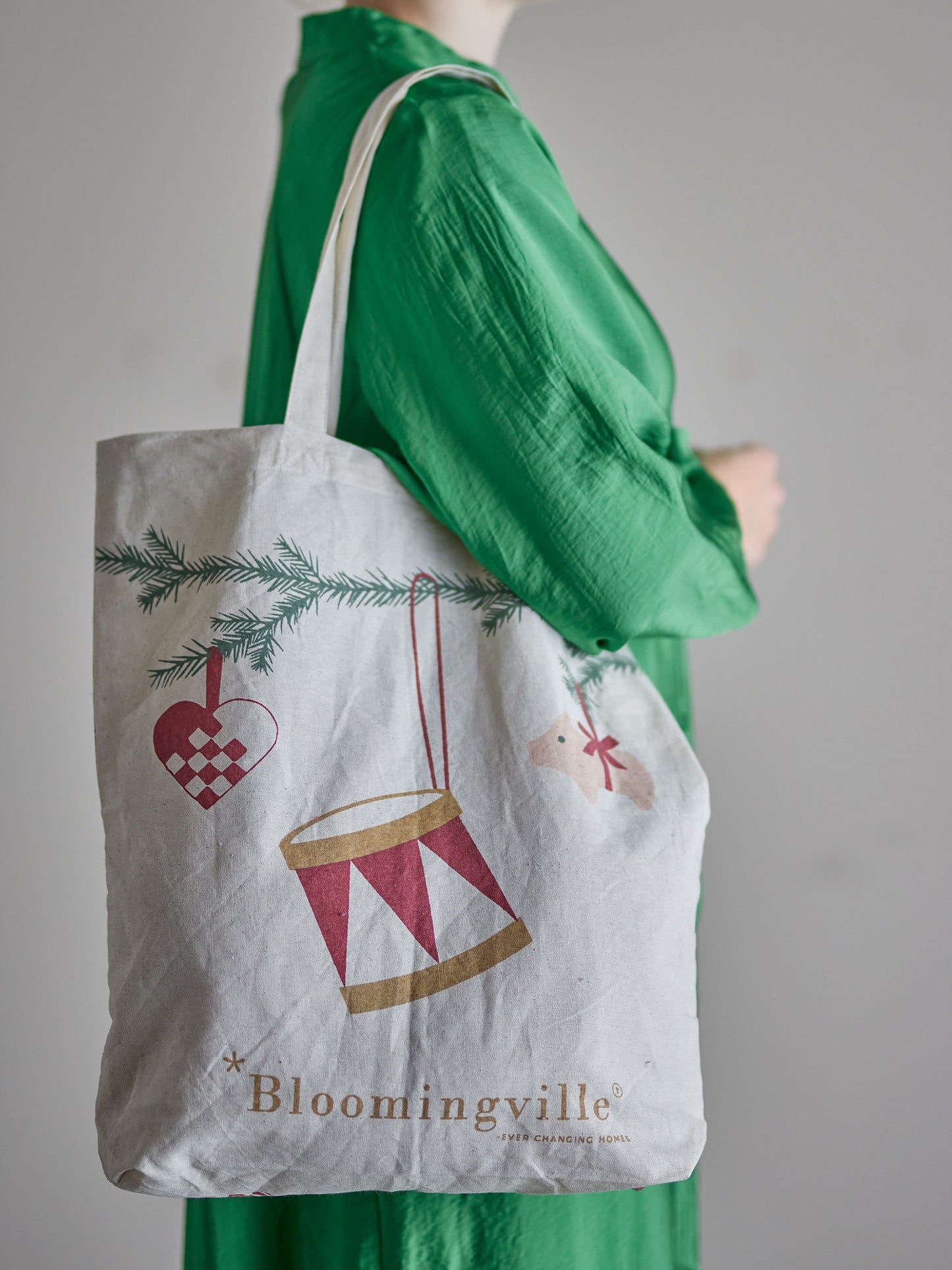Bloomingville Yule Tragetasche, Natur, Baumwolle