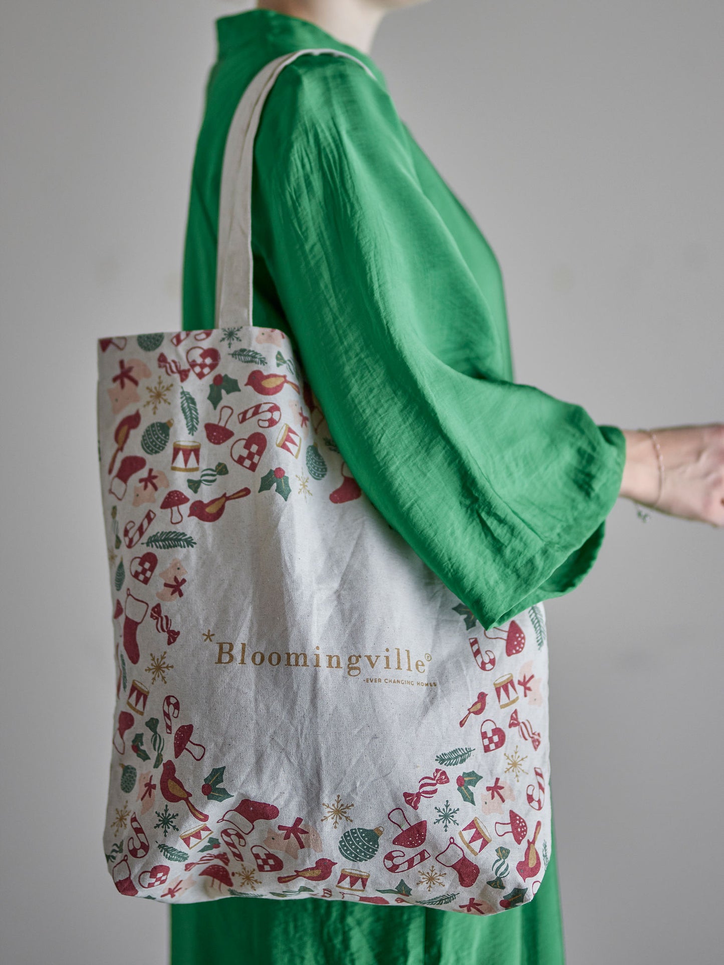 Bloomingville Yule Tragetasche, Natur, Baumwolle