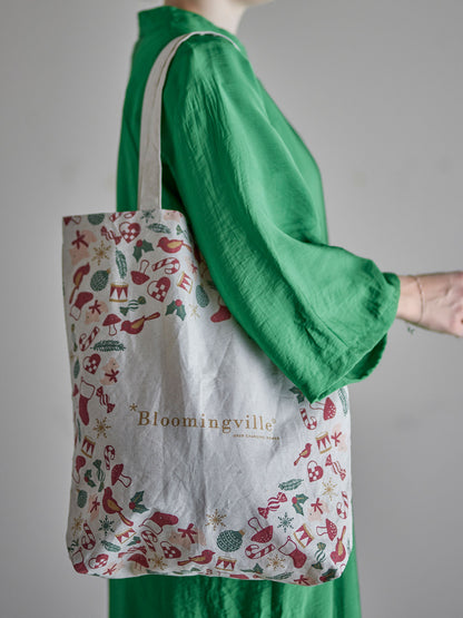Bloomingville Yule Tragetasche, Natur, Baumwolle