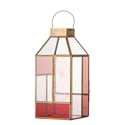 Bloomingville Drew Laterne, Rose, Glas